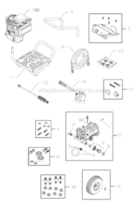 Part Location Diagram of 206956GS Briggs and Stratton Manual, Operators